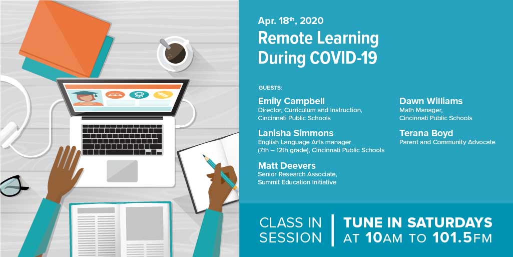 ClassinSession2's tweet image. We won't be live, but we have a great pre-recorded show for you. Tune in to @thebuzzcincy as @IamCPS discuss their Remote Learning Plan. Matt &amp;amp; Terana discuss strategies for maintaining motivation and focus. @StriveCincyNKY  @SummitEdInit @byronpwhite