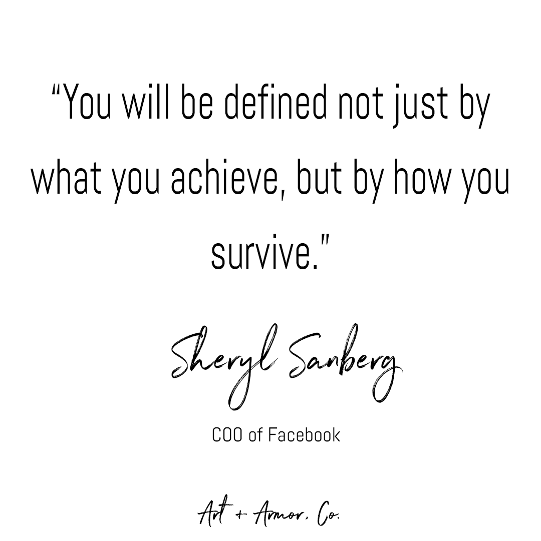 You will be defined not just by what you achieve, but by how you survive <a href="/sherylsanberg__/">Sheryl Sandberg</a>  
⠀⠀
#WearItOwnIt #futureisfemale #staysafe #quarantine #femaleempowerment #femaleentrepreneur #bosswomen #frepreneurs