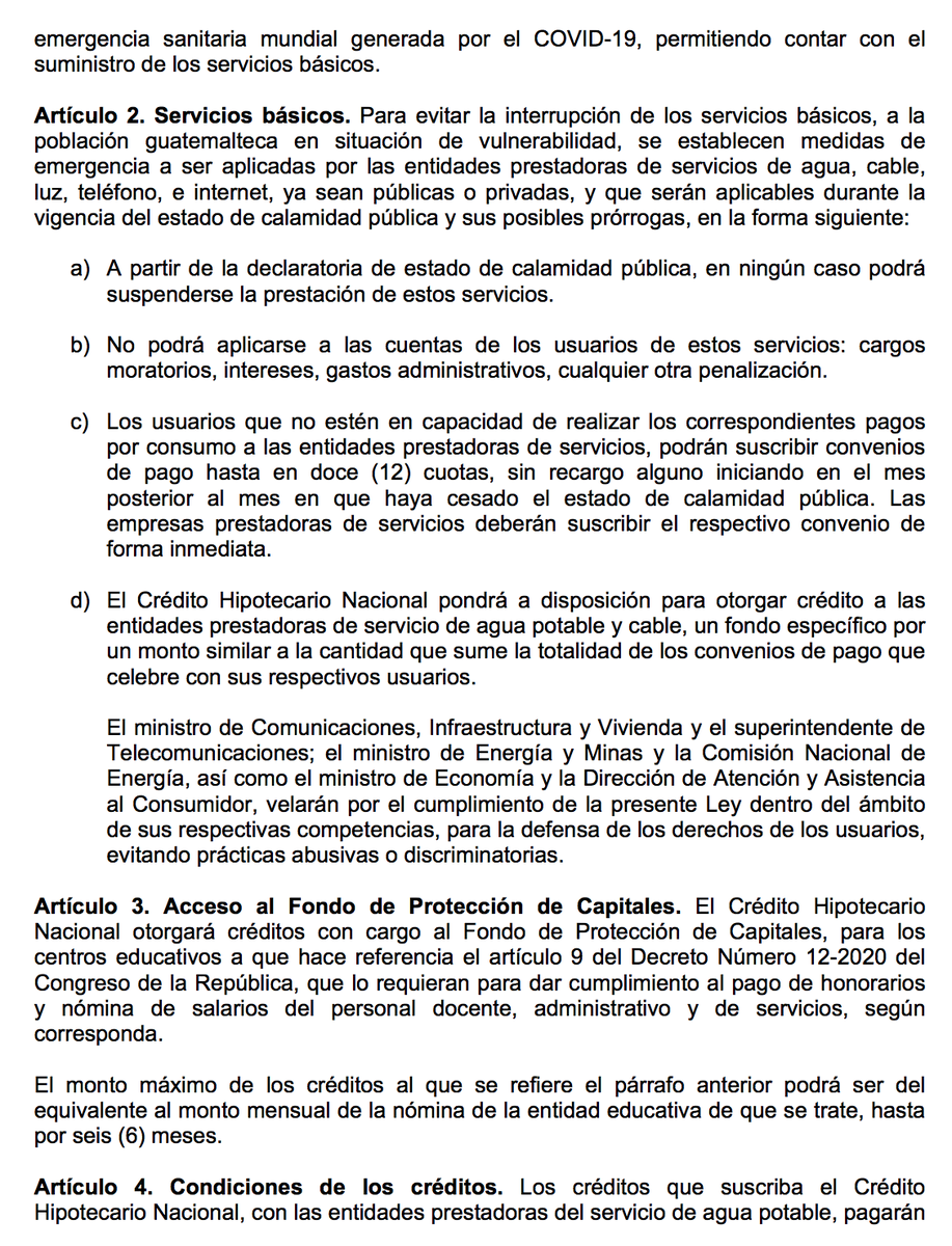 Albertologos's tweet photo. Este es el decreto 15-2020 que el Presidente @DrGiammattei se niega a que sea ley, todos, menos este. 

Uno de los que más beneficia a la población. 

Sea coherente Presidente. https://t.co/xGGTmSrvgo