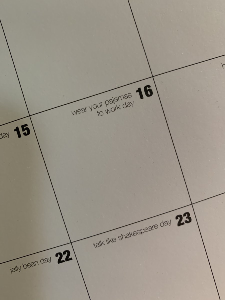 escapeadulthood's tweet photo. According to my Celebrate Everything calendar it's "Wear Your Pajamas to Work Day"
Wear those PJs like a boss!
Got some cool patterns/characters to show off? Let's see'em!
#celebrateeverything #whatdayisit #pjsatwork #escapeadulthood https://t.co/tqOyPlI0Ml