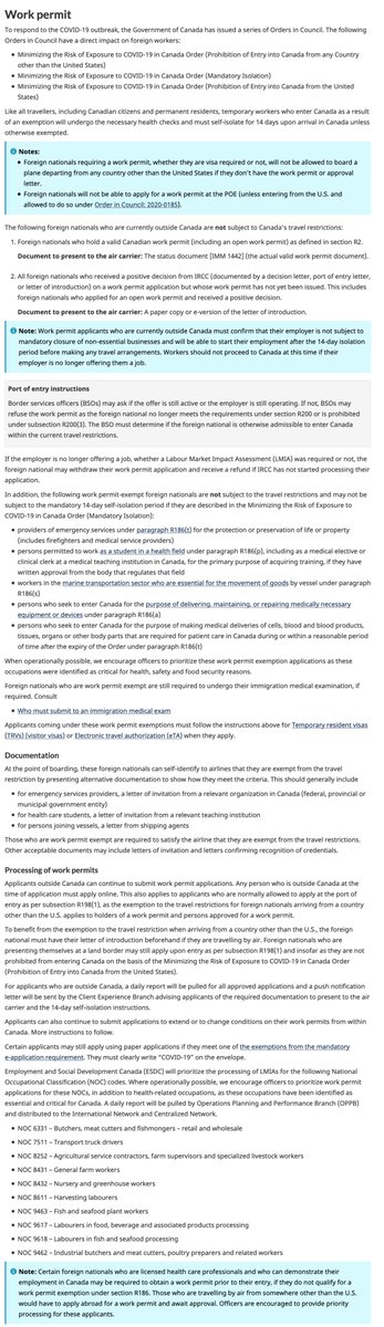 Tamara Mosher-Kuczer on X: &ldquo;Updated Guidance on Work Permit 