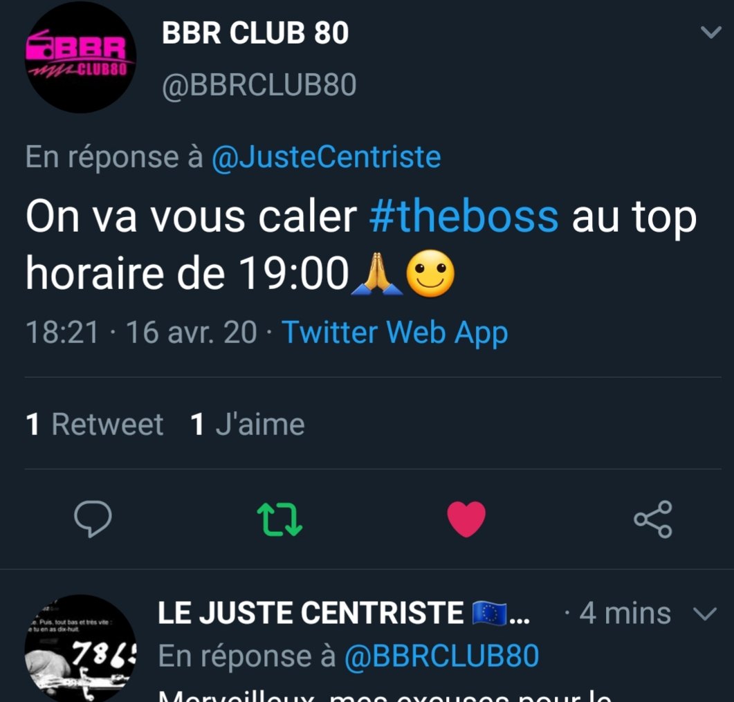 JusteCentriste's tweet photo. A mes amis Followers dédicace, to all followers, An alle Followers...
#restezalamaison #Covid_19 #musique #Amitiés 
Tous à l'écoute de @BBRCLUB80 @BBRHIT40 😎 @antoinedecaunes 😉 en confinement en Bretagne https://t.co/H6R15ku1kq