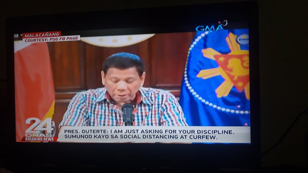 Nardport's tweet photo. What if hindi nag lockdown agad si duterte? there’s a lot of possibilities, baka mas malala ang pagkalat ng virus. We have no cure on this that’s why the only way is to minimize the spread of this virus by means of lockdown. #SupportDUTERTE
“Tonight with Rodrigo Duterte” https://t.co/4uW8isBOak