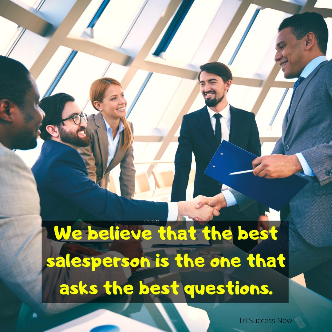 trisuccessnow's tweet image. We believe that the best salesperson is the one that asks the best questions. ow.ly/GHRa50zdfdi #salesprospecting #CallScripts  #ObjectionResponses