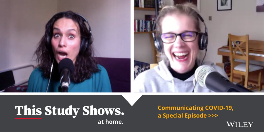 Is research about #covid19 being communicated effectively? 

We talk to <a href="/FayCortez/">Michelle Fay Cortez</a> and <a href="/WesselyS/">Simon Wessely</a> about the emotional impact of pandemic research in a special episode of our podcast, #ThisStudyShows. 

Listen on your favorite podcast app here: ow.ly/Umue50zg6Vp