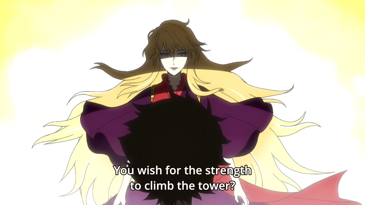 Bam was able to ask for strength from the Black March - a sword or '𝘕𝘦𝘦𝘥𝘭𝘦' which is only given and used by a Princess of Jahad. With the Black March, he was able to pop the ball. Thus, passing the test and proceeding to the next floor.