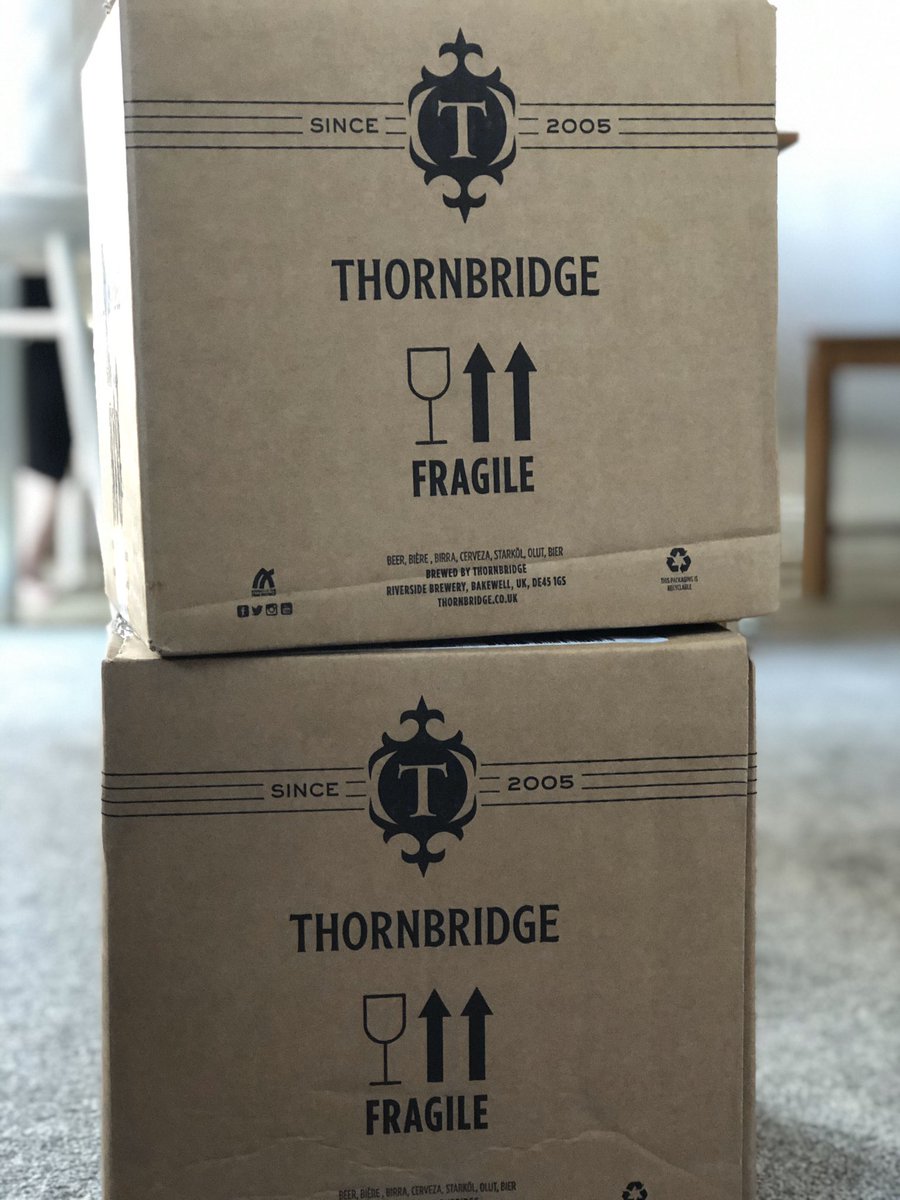 Delivery just in from <a href="/thornbridge/">Thornbridge Brewery</a>...lockdown has never tasted so good #brewing #beer #day21oflockdown #StaySafe