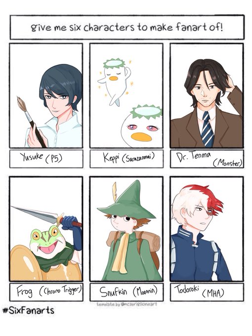 #sixfanart #SixFanArtsChallenge this took a while but thank you everyone!!! 