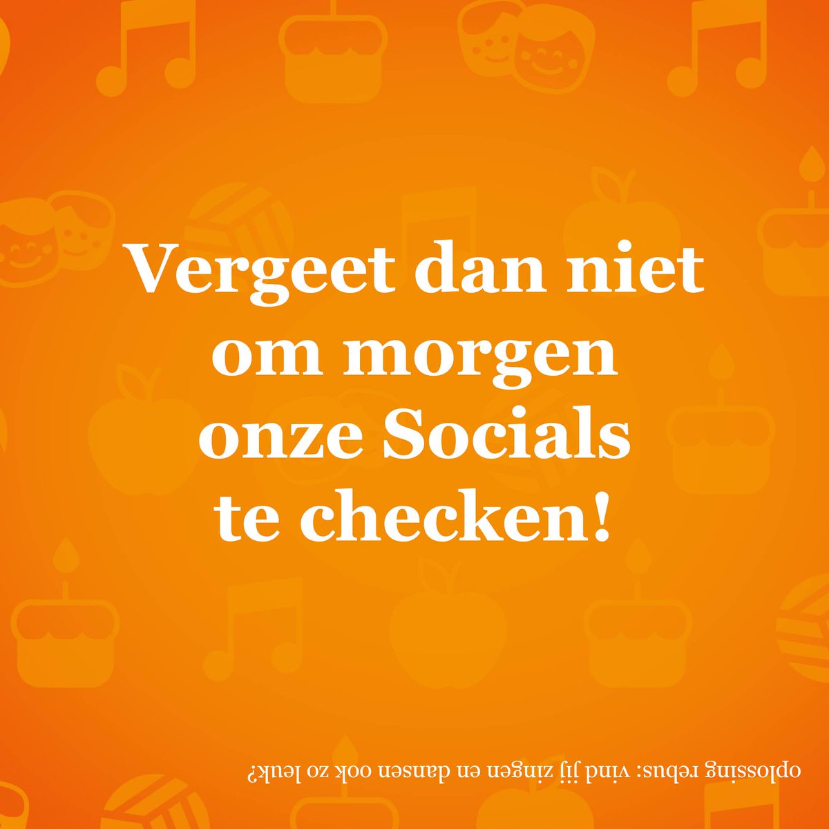 Morgen hebben we iets leuks voor je en we geven je vandaag alvast een hint! Het enige dat jij hoeft te doen is de rebus op te lossen 😊
#koningsspelen #koningsspelen2020 #rebus #eenhintvoormorgen