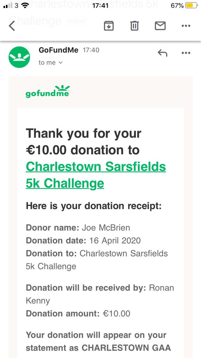 JoeyMcBrien's tweet photo. @CharlestownGAA @colmhork01 @jackreilly96 @ryanoconnor_ie @DiegoDeignan Thanks @CharlestownGAA 5k done with @pwalsh1989. I’d like to nominate @shanemoran1 @REAL_cheesyphil @corley_corley @McBrienLouise &amp; @Phoebe_McBrien https://t.co/3tFo0rFAli