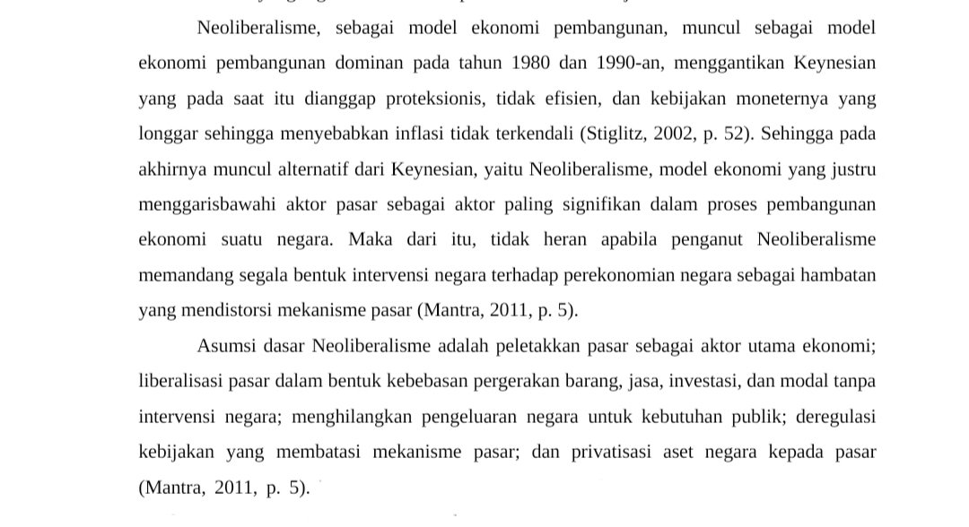 Buat yang bertanya-tanya neoliberalisme itu apa, berikut penjelasan singkatnya dari tulisan saya semasa kuliah dulu.  #CMIIW