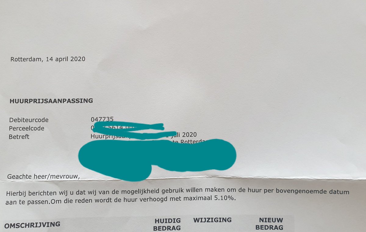 Whoop whoop! De brief waarvan je wou dattie niet zou komen maar wist dattie toch kwam! #huurverhoging #maximaal #huurprijsaanpassing #vandemogelijkheidgebruikmaken #5,1%