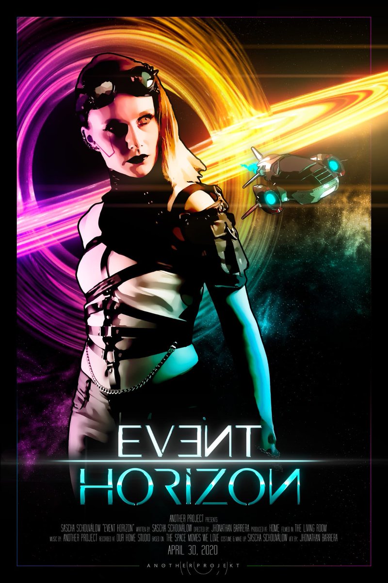 AnotherProjekt's tweet photo. This #challenge is about #SciFi and is based on our favorite #space #movies, April 30,2020 #EventHorizon #nNewVideo #NewSong #AnotherProject https://t.co/sWD9xhBvlK