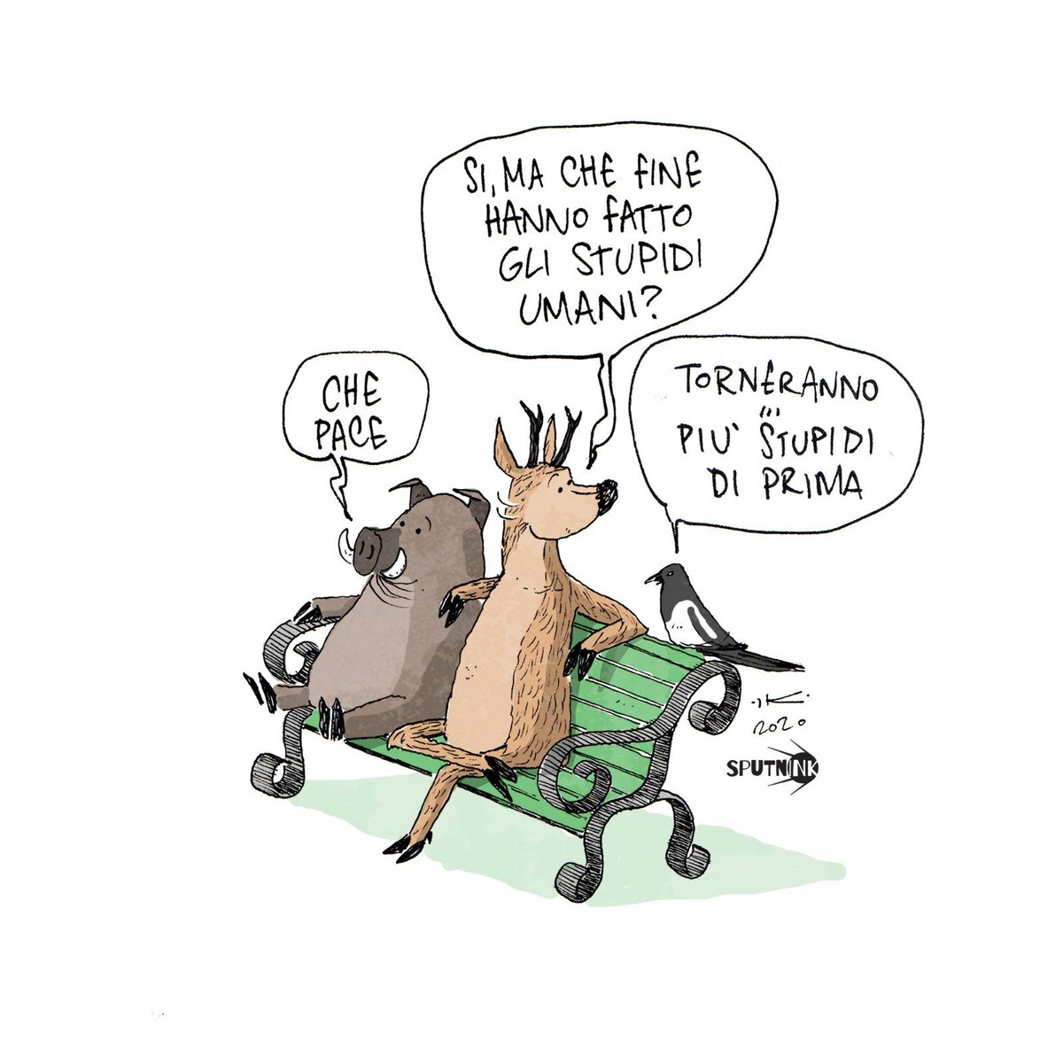 Sputnink_'s tweet photo. Intanto al parco...
@ilmerlo per SputnInk.
#natura #comics #satira #ilmerlo #sputnink https://t.co/SEHdDsv3hG