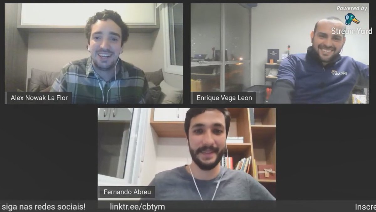 cbtym's tweet photo. Ontem foi a vez de receber o Enrique Vega Leon em nosso terceiro episódio do CBTym Talks! Conversamos um pouco sobre a sua trajetória, a criação da empresa Tauri e sobre o uso de novas tecnologias! O encontro contou com uma ótima participação do público! Muito obrigado Enrique! https://t.co/Mx24DzYXIl