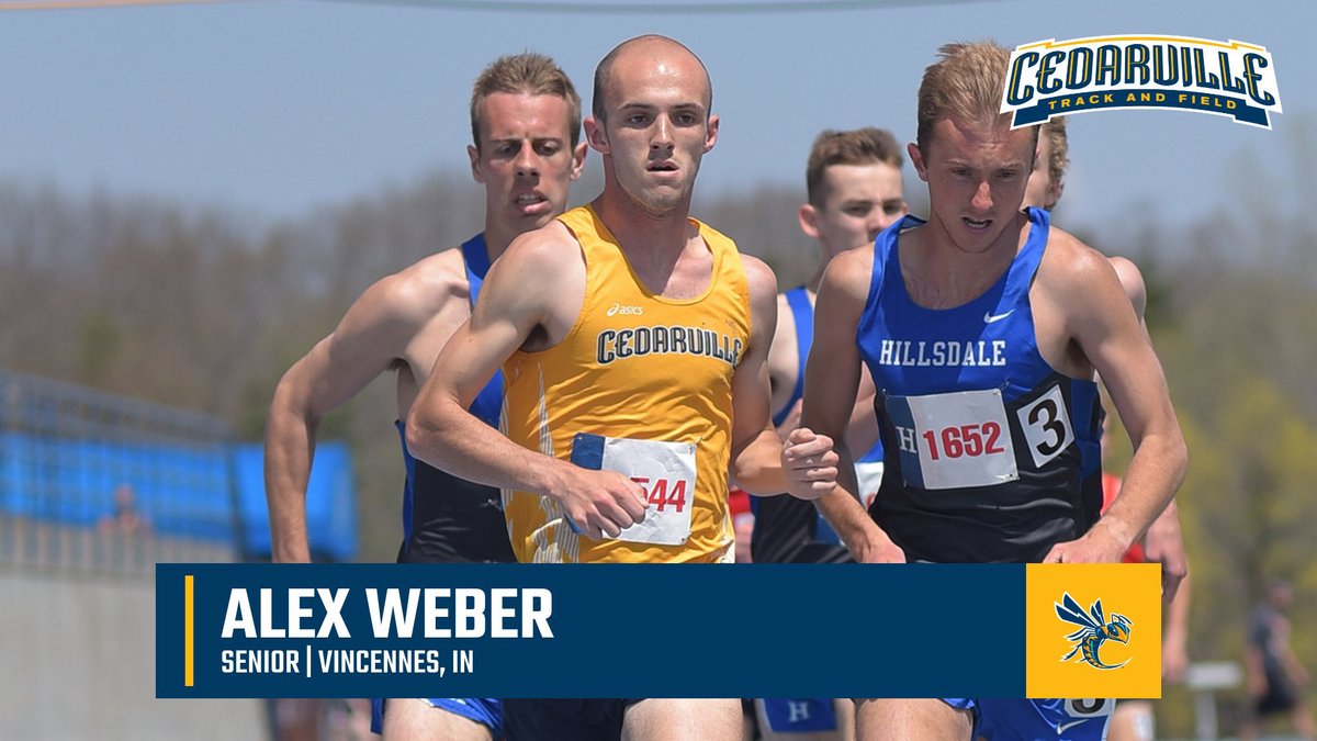 CUJackets's tweet image. The Final SPRING SPORT SENIOR SPOTLIGHT #37!
@CedarvilleTF Alex Weber
Son of Jeff and Becky Weber
Biblical Studies major
4-year runner
3-time 2020 @TheNCCAA Indoor All-American:
DMR / 10:34.22 (1st)
Mile / 4:19.26 (2nd)
3K / 8:49.02 (2nd)
#ThankfulForYouAndAllOfYourClassmates!