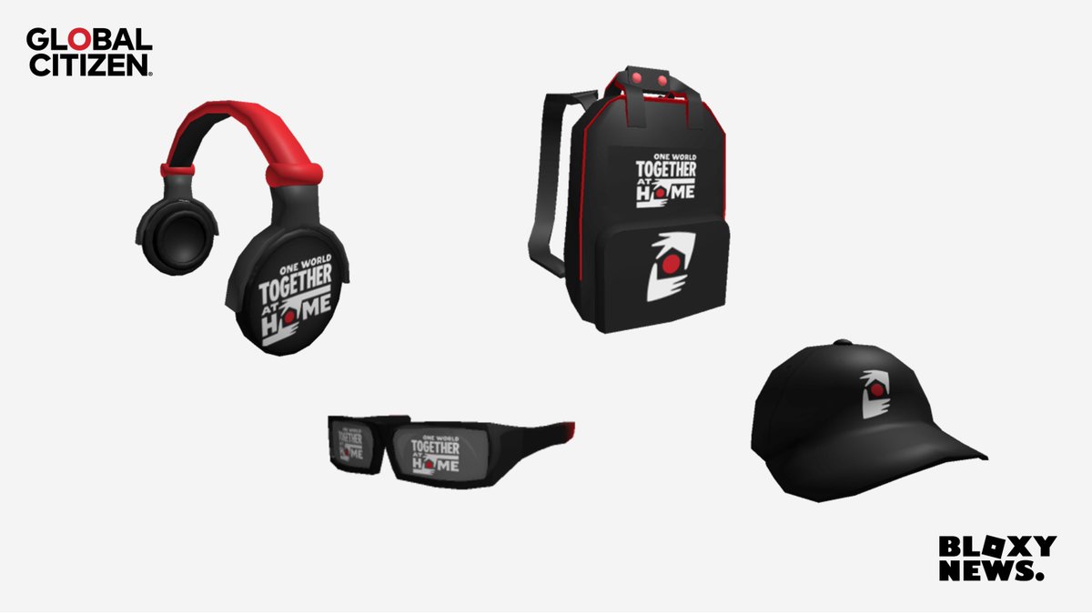 Bloxy News On Twitter Looks Like Roblox Is Partnering With Glblctzn To Encourage People To Stayhome These Items Should Be Released On April 18th Which Is When The One World - roblox home free