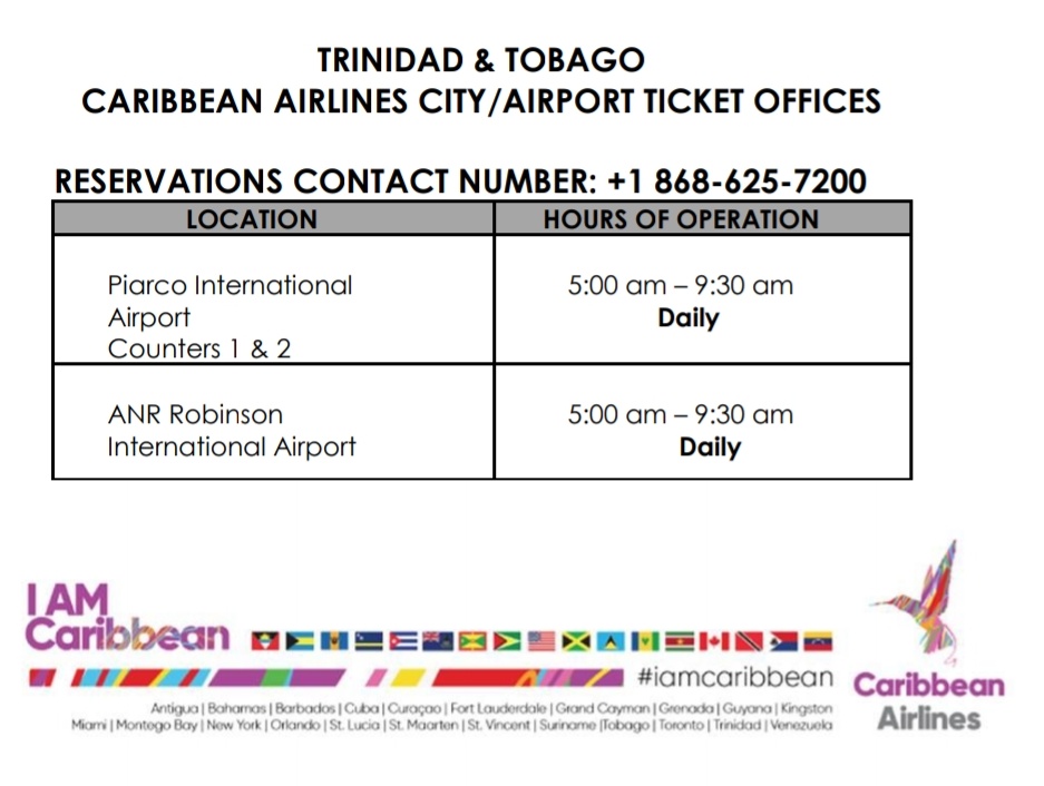 Actualizar 37+ imagen caribbean airlines ticket office Abzlocal.mx