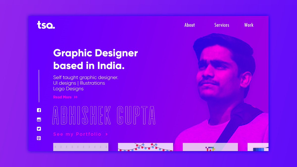 designerabhii's tweet image. Portfolio UI Design.
Graphic Designer Based in India.
.
.
#GraphicDesigner #grapho #uidesign #UI #ux #uxdesign #WebsiteDesign #Website #techsurfer_abhi #techsurferabhi #color #Illustrator