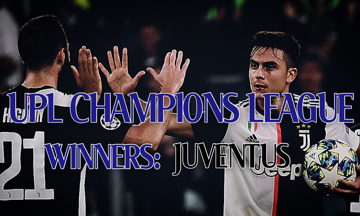 The_VGL_'s tweet photo. UEFA CHAMPIONS LEAGUE WINNERS: @Juve_SAPC_UPL 🏆
Undefeated in KOs
Most Goals
Most Clean Sheets
Knocked out: Ajax, C.Palace & PSG
Season 2 UCL Champions👏
#UPLFIFAS2 https://t.co/qTJqCvpdD0