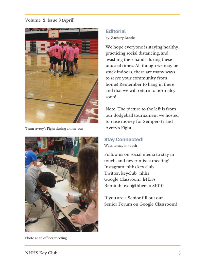 keyclub_nhhs's tweet photo. A new Issue of the NHHS Key Club news letter is now available for your enjoyment! Happy Reading!
#keyclub #community #newsletter #kfamily #Kiwanis #keyclubinternational #northhigh #northhighhubs #hubpride #NHHS #NHHSkeyclub @HubsNHHS @KCCrabs @keyclub https://t.co/JC3vVl4sVe