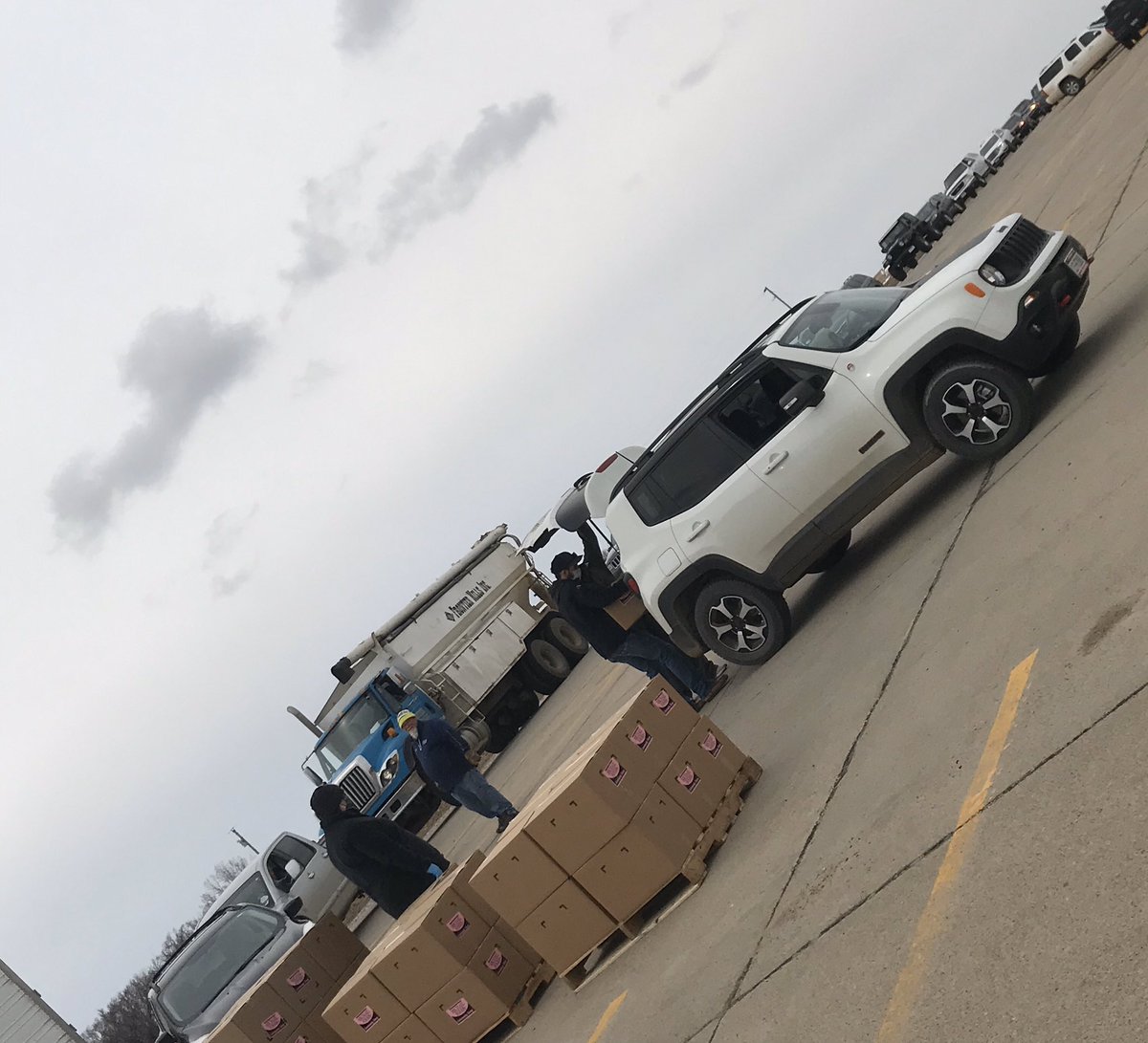 CroftonNebraska (@croftonneb) on Twitter photo Cars - even a feed truck - are lined up 20 deep for free food from <a href="/MichaelFoods/">Michael Foods</a> What a great gift to Crofton families! Cars - even a feed truck - are lined up 20 deep for free food from <a href="/MichaelFoods/">Michael Foods</a> What a great gift to Crofton families!