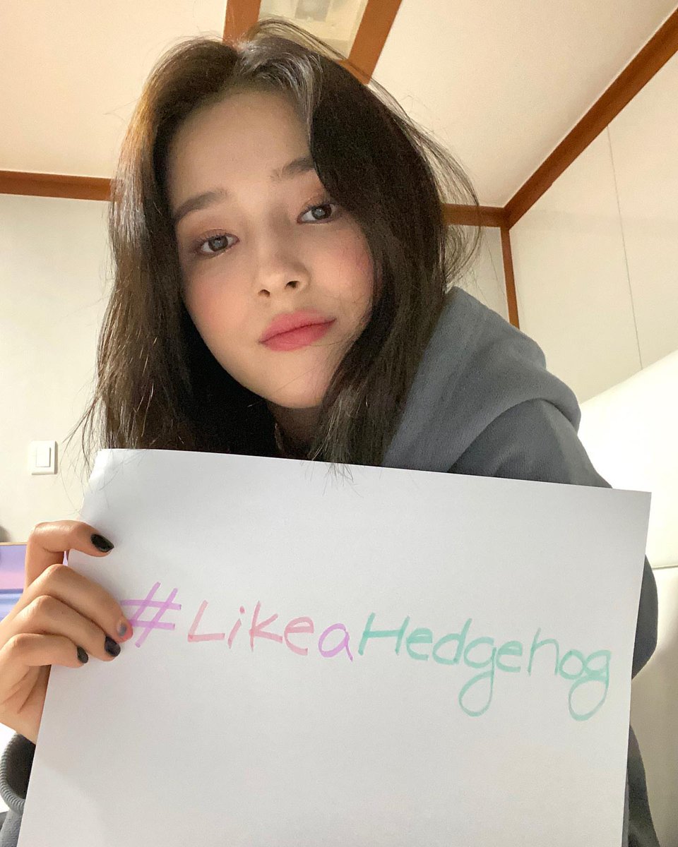 Momoraz_MMLD's tweet photo. Nancy supports  Social Distancing Campaign to prevent and overcome the spread of COVID-19.

She's a good person. Be part of the solution rather than hate.

#somebymi #LikeAHedgehog #socialdistancing
#Nancy #낸시 #ナンシー
#모모랜드 #MOMOLAND #モモランド
#NancyProtectionSquad https://t.co/H8cXVjDXVE