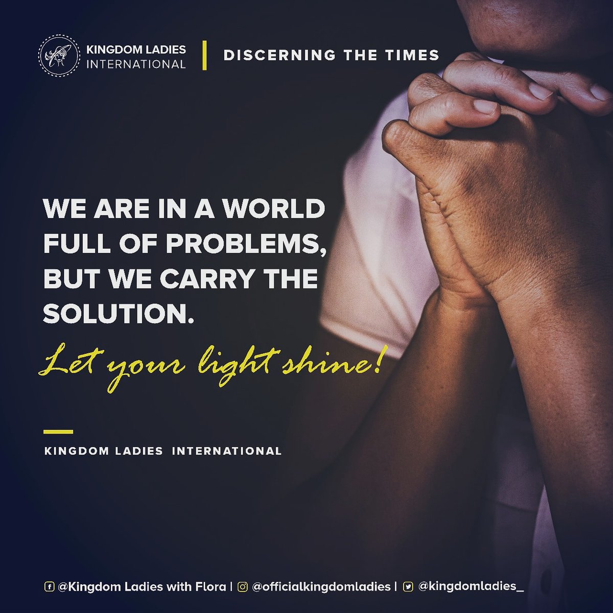 KingdomLadies_'s tweet photo. You carry the solution. Let your light shine!

#arise #Shine #Jesus #light #GodWins #lightinthedarkness #faith #grace #thelight #ShineYourLight #Shinegirls https://t.co/JLoMgPGZU6