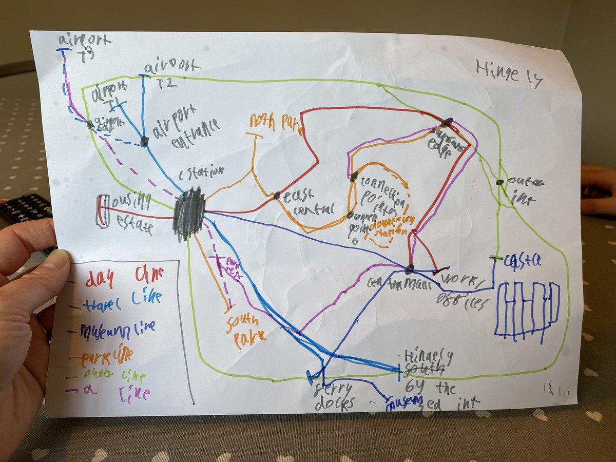 TracelAb's tweet photo. @allthestations Here are some train maps designed by #alltheatations-lovers Zac and Oscar which they asked me to share with you https://t.co/1obzgPv34Q