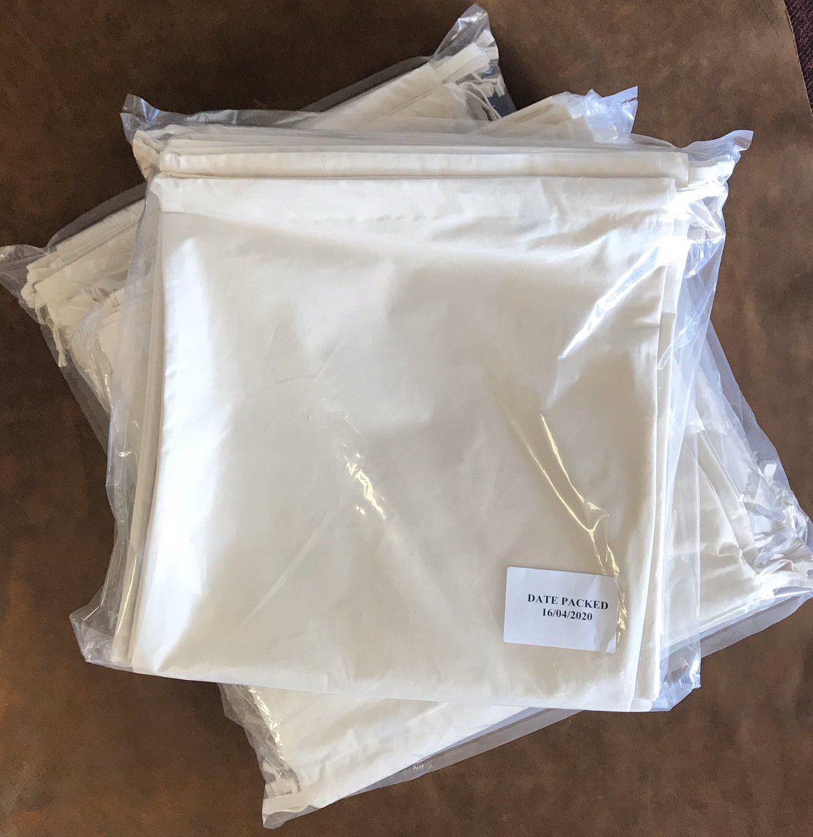 Pittards_UK's tweet photo. Our amazing team of leather goods makers just finished the first shipment of scrubs bags for donation to hospitals. #clapforNHS https://t.co/J8WNu8EPqn
