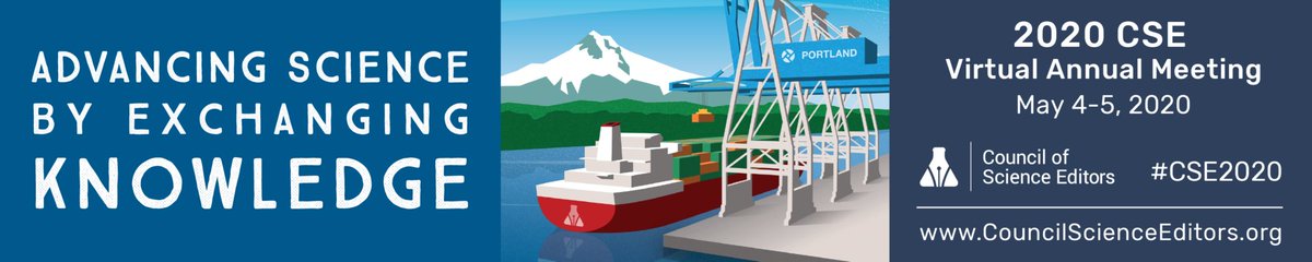 CScienceEditors's tweet photo. CSE is pleased to announce we have reorganized our in-person Annual Meeting into a virtual program that will that will provide education, professional development and networking opportunities for our attendees.  We hope to see you on May 4 &amp; 5!  #CSE2020

https://t.co/nXIsT4WUVS https://t.co/zyu2FPehob
