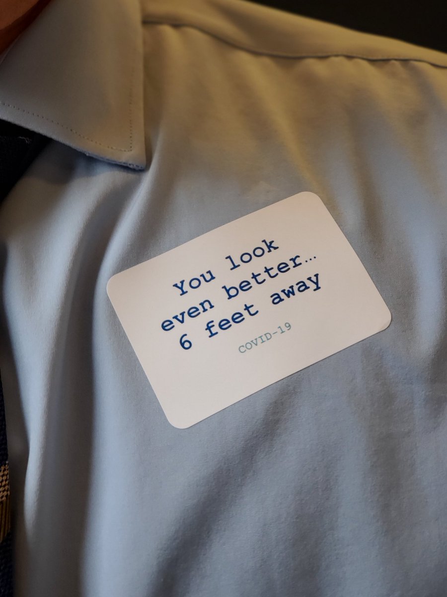 CMH_CEO's tweet photo. What a great sticker for @_CMHospital staff... picked up mine today at staff screening.  LOVE IT!  #COVID19 https://t.co/qUYDkDo45v