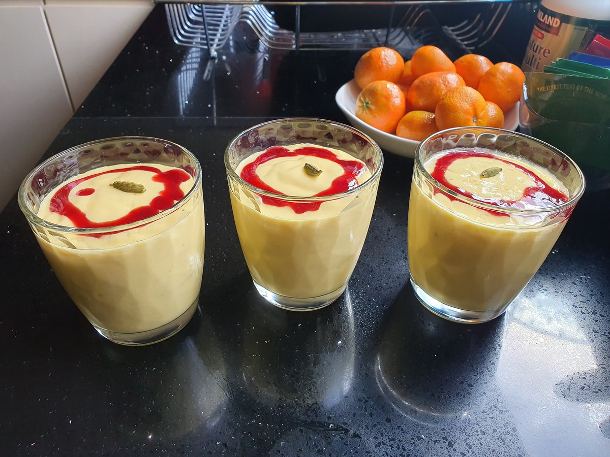 Experimenting with some Mango Lassi this afternoon. Want to spread the ambition to everyone to make the most of the time they have at home and experiment and do what ever they normally wouldn't