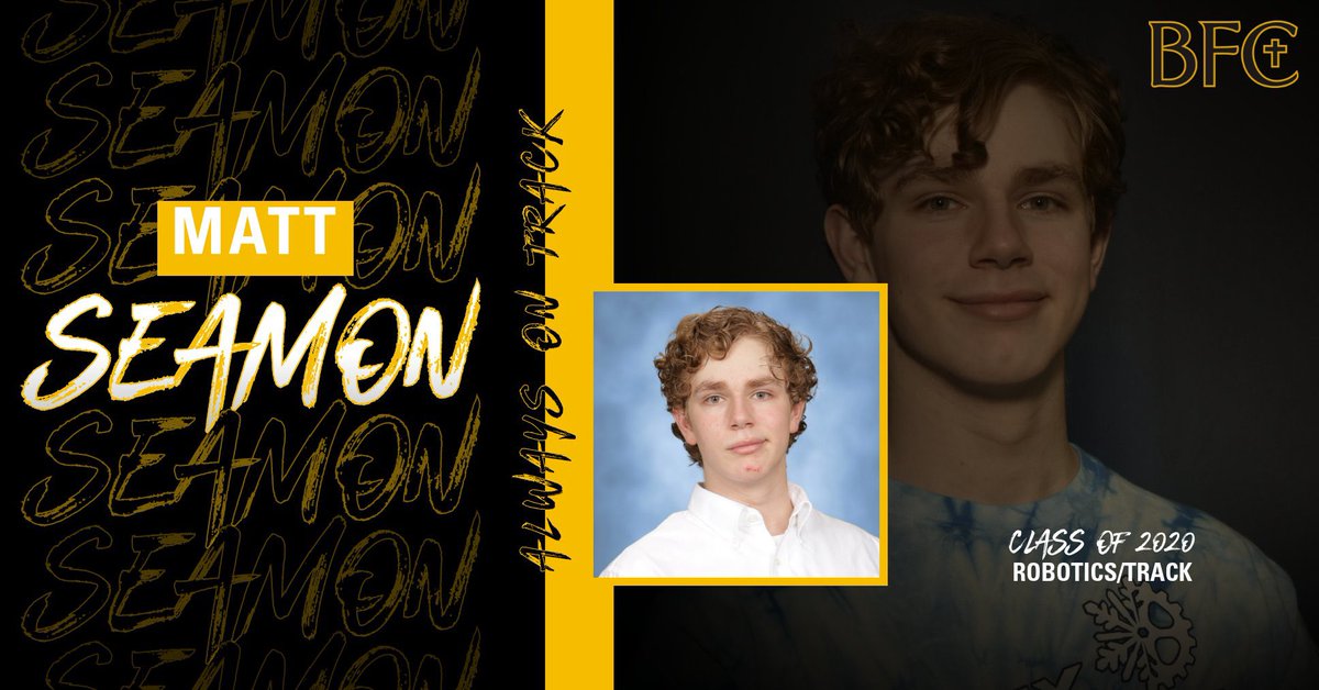 BFC_Athletics's tweet photo. I want to take this time to honor &amp; spotlight our SR student-athletes. Sports, Drama, Music, Robotics all work together so our students can have experiences in multiple opportunities. Here are 4 more from the class of 2020. @lbp_24 @Matt_Seamon910 @NickL3002 &amp; Anthony Marcopoli https://t.co/2mbQ43jOg5