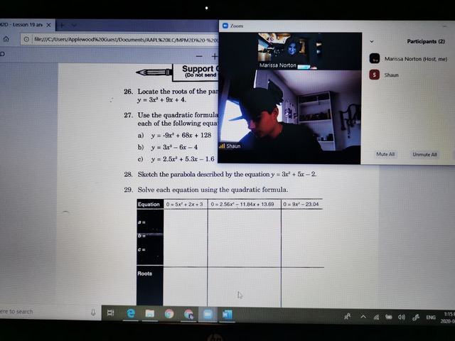 QuinteChildHome's tweet photo. School looks a little different these days for everyone. Our students and faculty at @ApplewoodSchool have adapted well to online learning and teaching. 

Here are some shots of them in action! 
#virtualschool #onlinelearning #zoomschool https://t.co/7b69DSMBVG