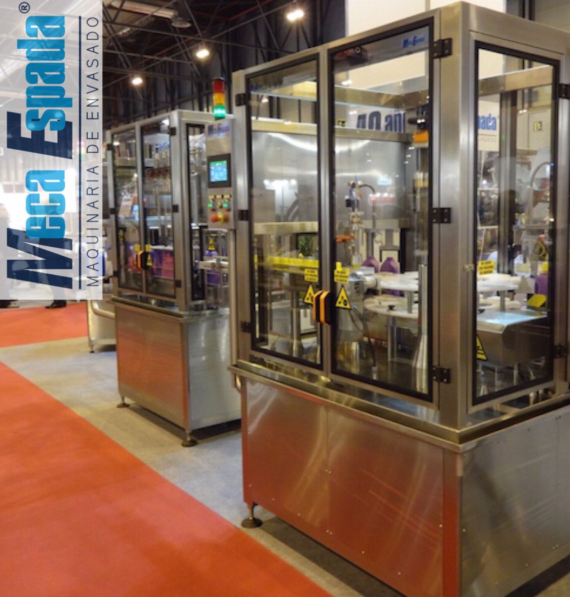 Mecaespada's tweet photo. En #MecaEspada continuamos con nuestra actividad diaria 🧰👉En la vanguardia del #Packaging todos contra #Covid_19 #MaquinariaDeEnvasado #Quimica #Cosmetica para todo tipo de LÍQUIDOS https://t.co/FSvxVhh3dt @MECAESPADA1 #Empack2020 https://t.co/ZzyBNcp9lZ