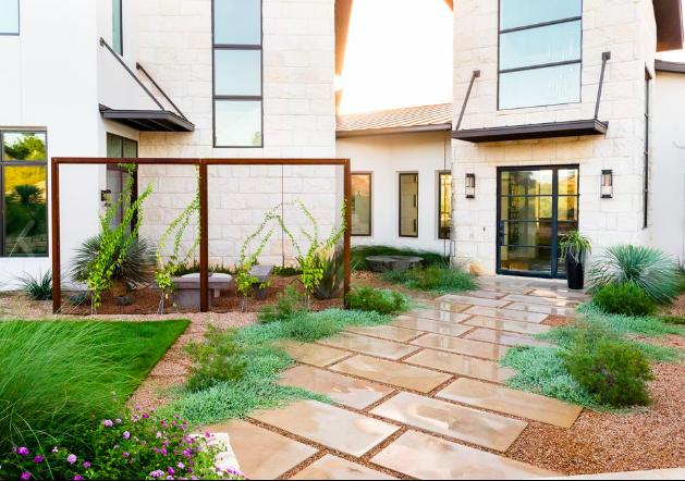 Cramirez_7's tweet photo. Last summer I designed and built this landscape architecture project. Today the client sent me these to update on how the design has matured over the last 7 months. https://t.co/SA0s1Tw9xJ