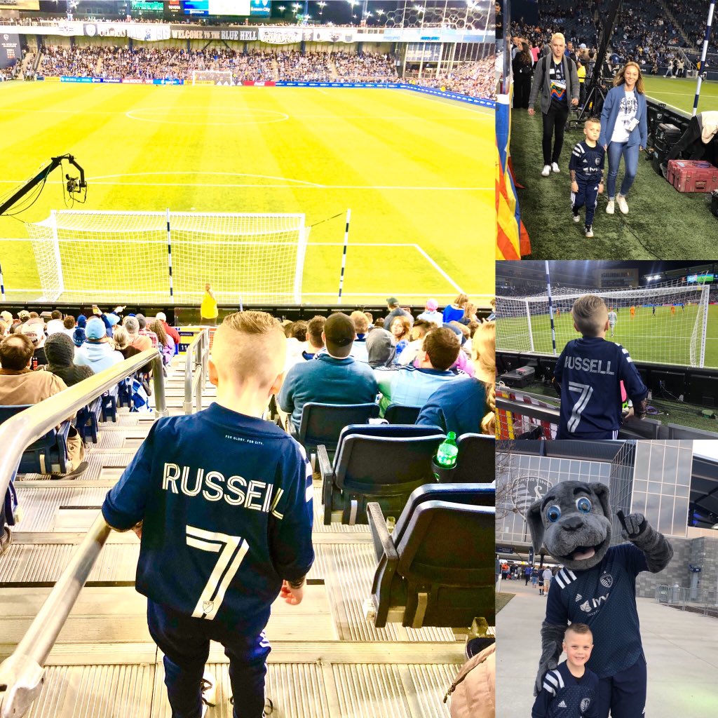 BremerSoccerMom's tweet photo. @SportingKC Home opener 2020 memories. I don’t know how, but I feel like the second home opener might be even more raucous! #vermesarmy 💙⚽️💙 https://t.co/noYF8APcLV
