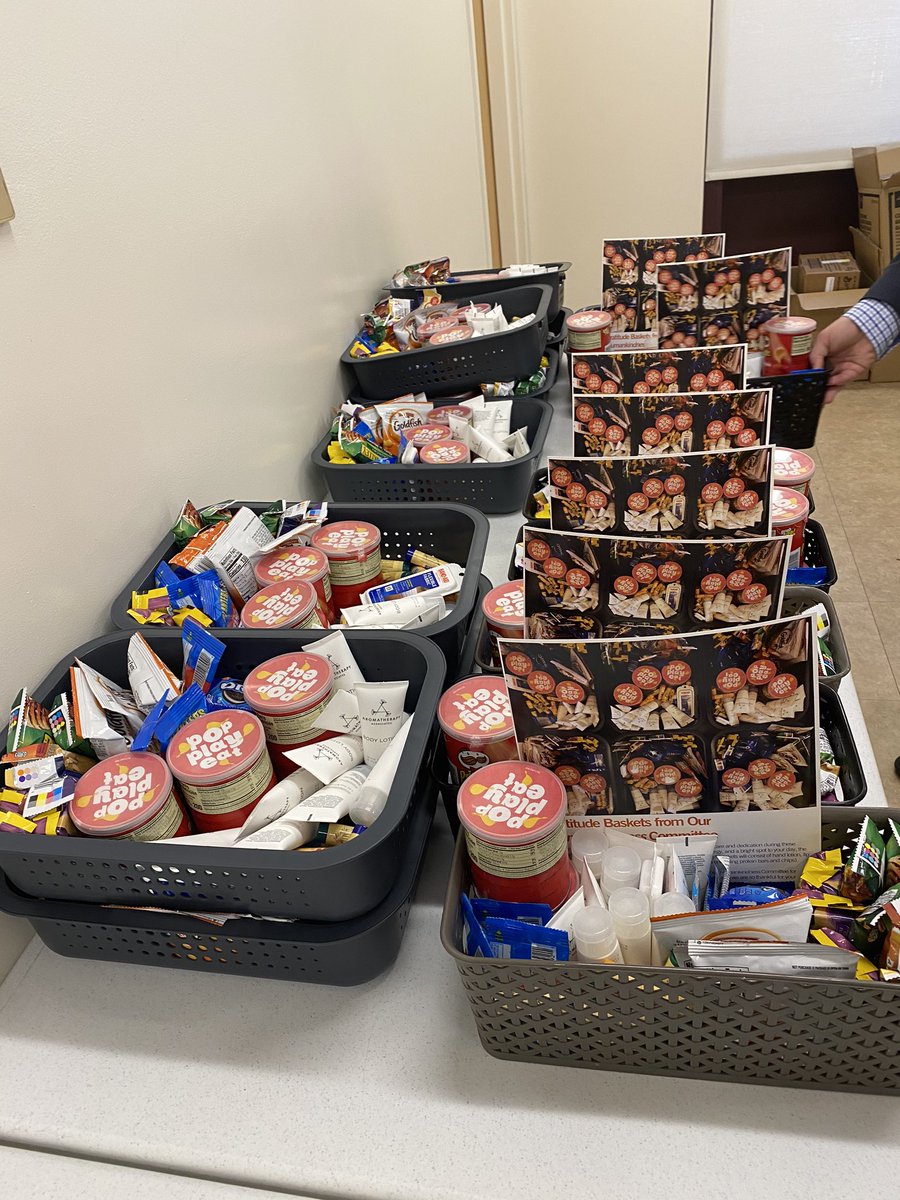 Special thanks to our <a href="/DignityHealthSC/">Dignity Health Southern California</a> #CHMC <a href="/humankindness/">Hello humankindness</a> committee for  creating #gratitude baskets for nursing units and departments. #HealthcareHeroes #WeAreCHMC