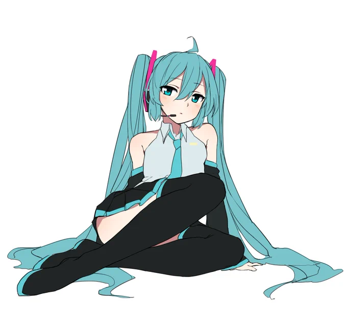 初音ミクに色を入れてた 