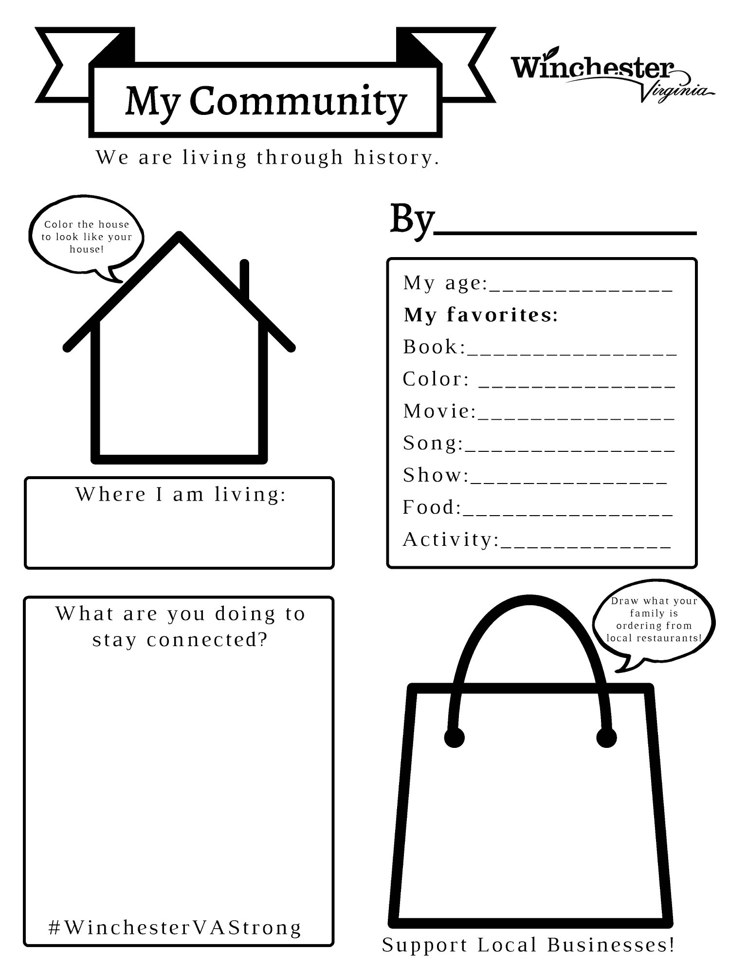winchester city va on twitter we are living through history kids mark this moment in your community s history and your life by completing this worksheet it s a fun way to remember where