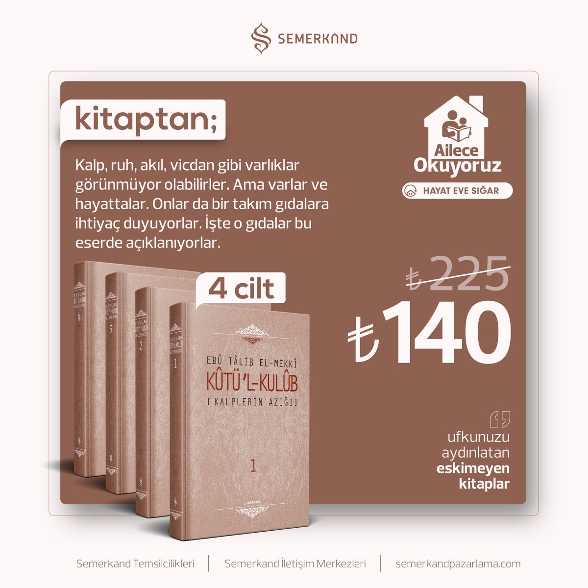 İlim ilim bilmektir
İlim kendin bilmektir.
Sen kendini bilmezsen
Bu nice okumaktır?

Yunus Emre (k.s) 

#AileceOkuyoruz