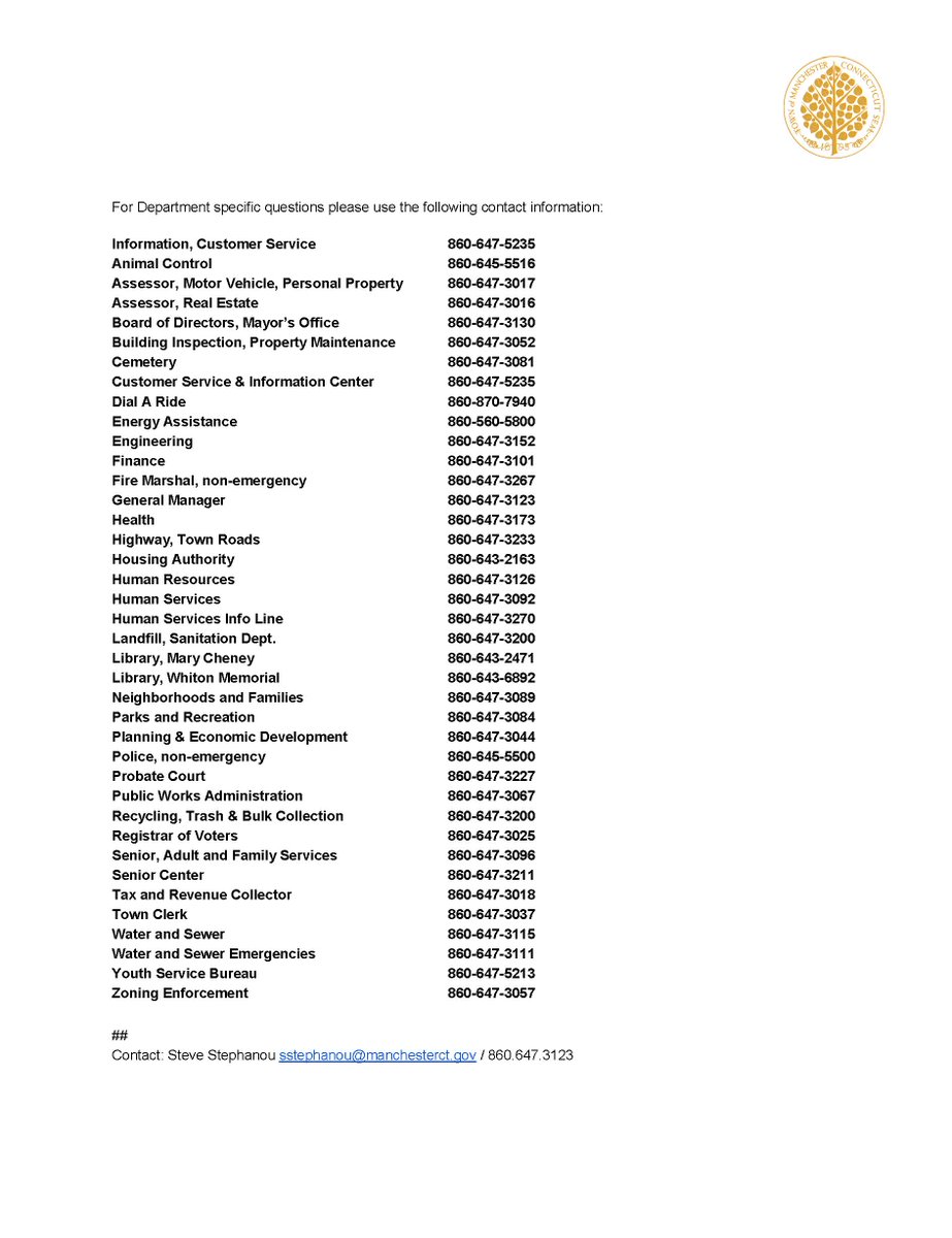 Town of Manchester tweet media