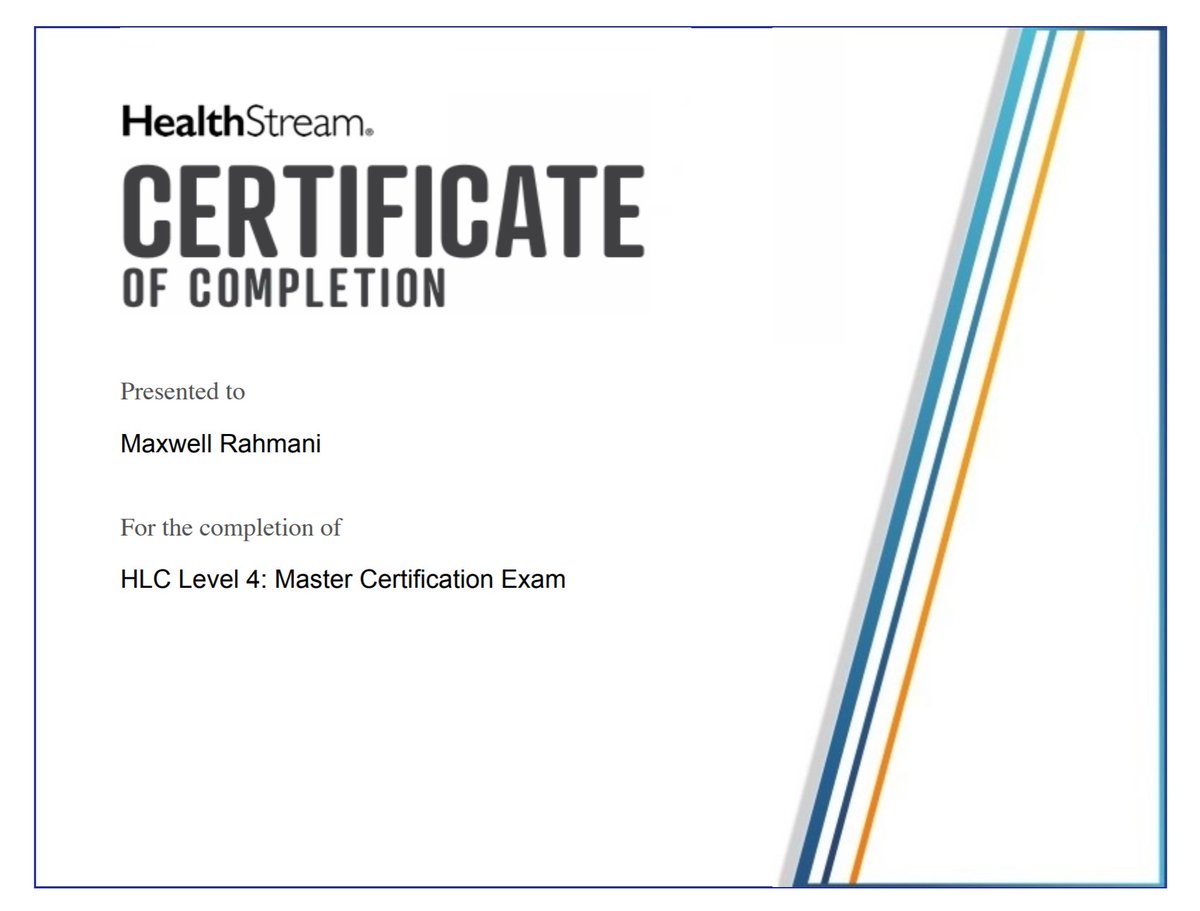 VirtualAdmins's tweet photo. Please join us and congratulating our team member Max on completing @HealthStream Master Certification! https://t.co/zlmFy19V84