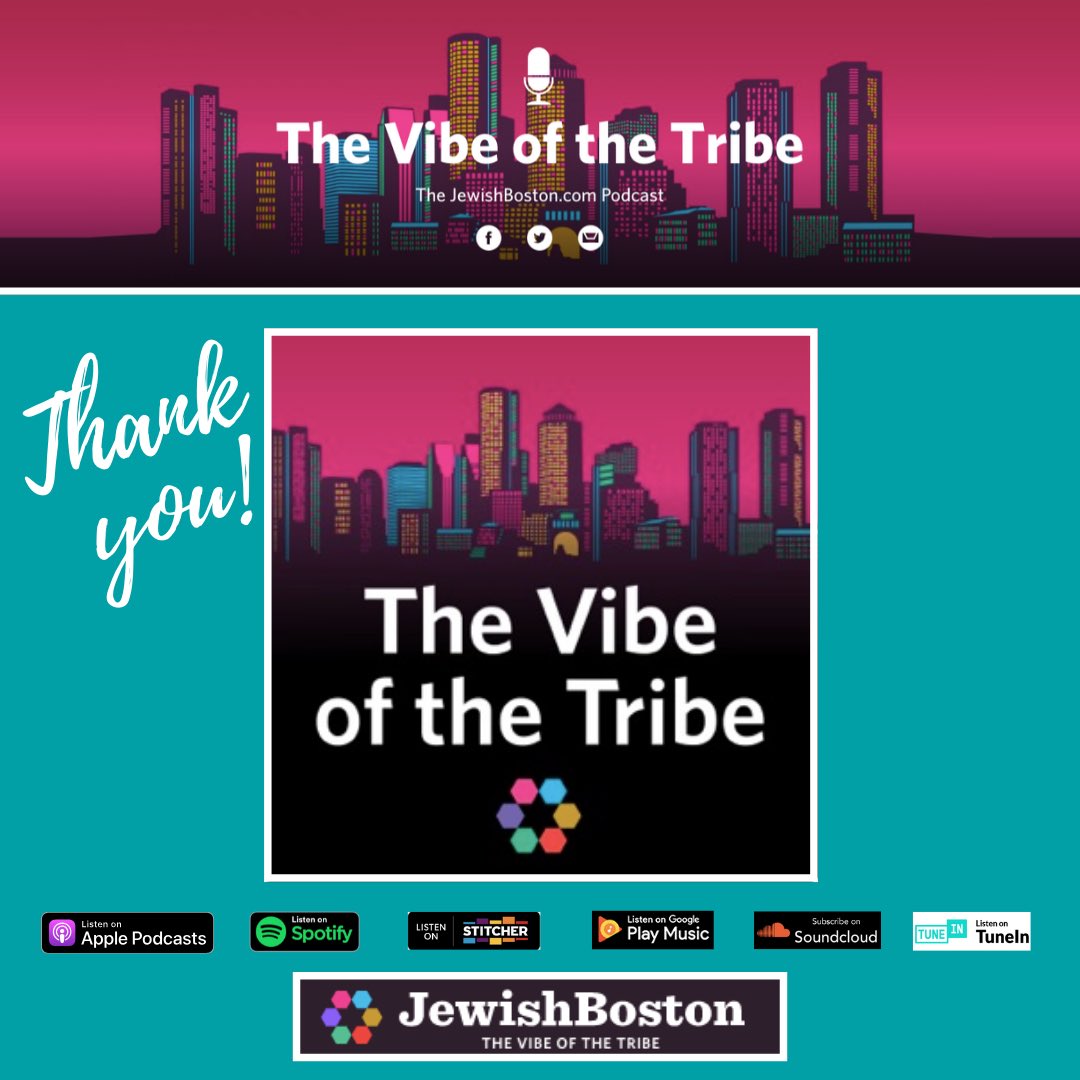 FairneckPodcast's tweet photo. Have you listened to #TheVibeoftheTribe #podcast from @JewishBoston yet?! We are hooked. Subscribe and download today, and help us thank them for sponsoring this week’s episode!
#thankyou #jewishboston #sponsorapodcast #FriendsofFairneck https://t.co/2gyc1QCnAL
