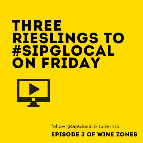 So tune into insta live on Friday night where the the theme is Riesling. I’ll be on the <a href="/sipglocal/">sipglocal</a> handle for episode 3 of Wine Zones, and the guests are <a href="/drloosenwines/">Dr. Loosen Wines</a> - Ernst! -  and <a href="/SteMichelle/">Chateau Ste. Michelle</a> winemaker David Rosenthal. It’s going to be another good session