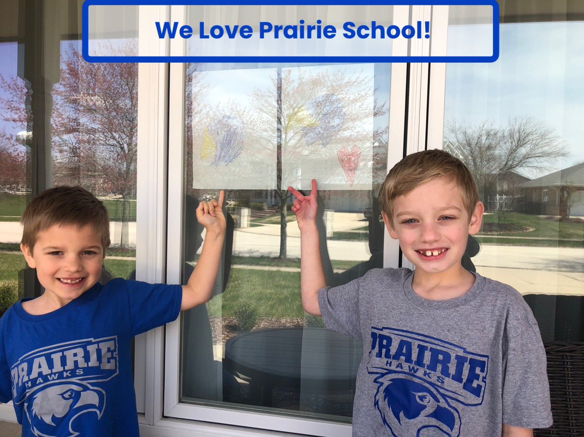 Displaying our Prairie Hawks proudly!💙 <a href="/Prairie_Hawks/">Prairie School</a> <a href="/OSD135/">Orland District 135</a>