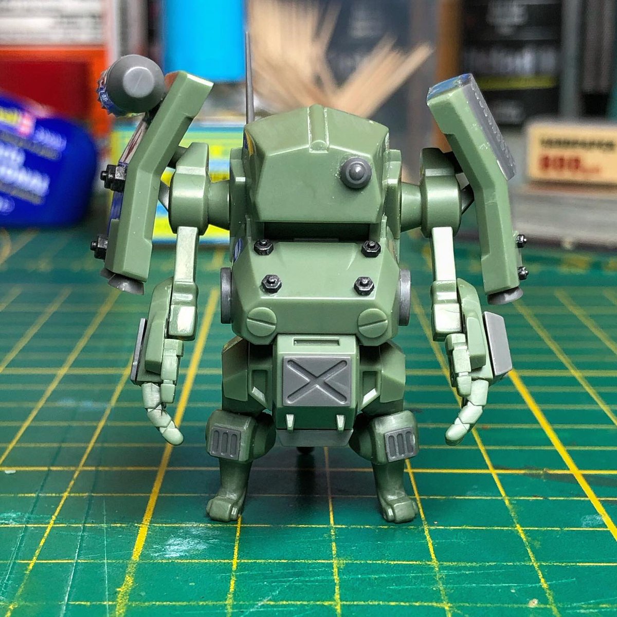 chogokinjawa's tweet photo. Group Build Mad Max Style: Extra parts are all glued. Now it's time to give a proper post-apocalyptic colorway to Tank Nacchin! #tanknacchin #nacchin #cavico #cavicomodels #mimolde #jgsdf #plasticmodelkit #groupbuild #wip #workinprogress #customizing #ใชใฃใกใ #plamo https://t.co/jt67c7aeym