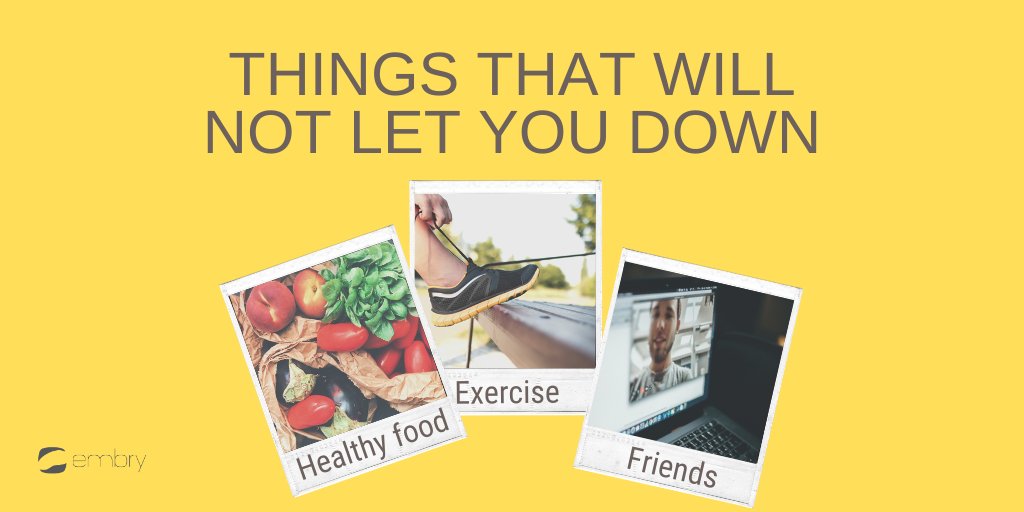 embry_tech's tweet image. On #StressAwarenessDay here are some healthy habits to eliminate extra stress:
🍏Eat healthy and mindfully
🤸‍Exercise at least 10 minutes a day
❌Avoid alcohol or cigarette usage
📰Limit time spent on consuming news
#COVID19 #StepToYourHealth #EmbryTech