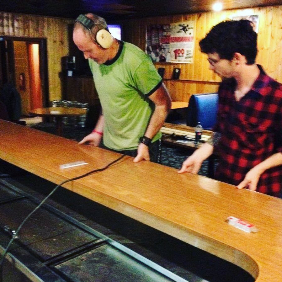 Throwback Thursday: Todd and Walt removing the soon to be Octopus bar from Valley Park Lanes lounge. 8 years ago! Great memories. We miss all of you! We'll see you when it's safe. #octopuscollegehill